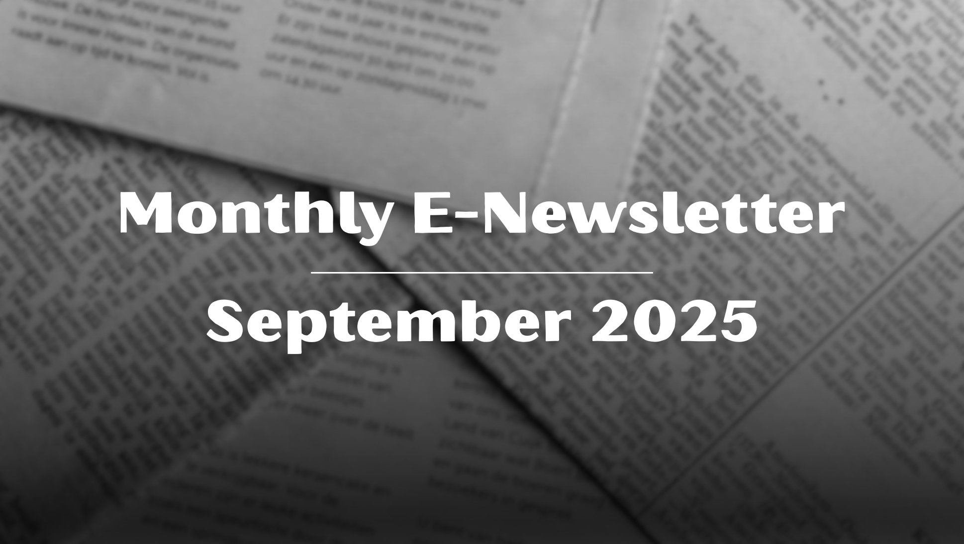 September Newsletter