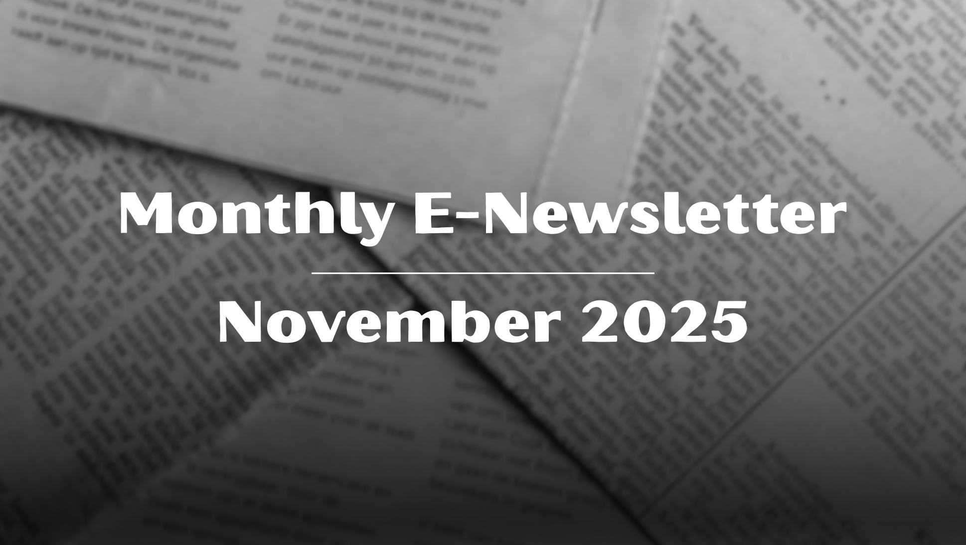 November Newsletter